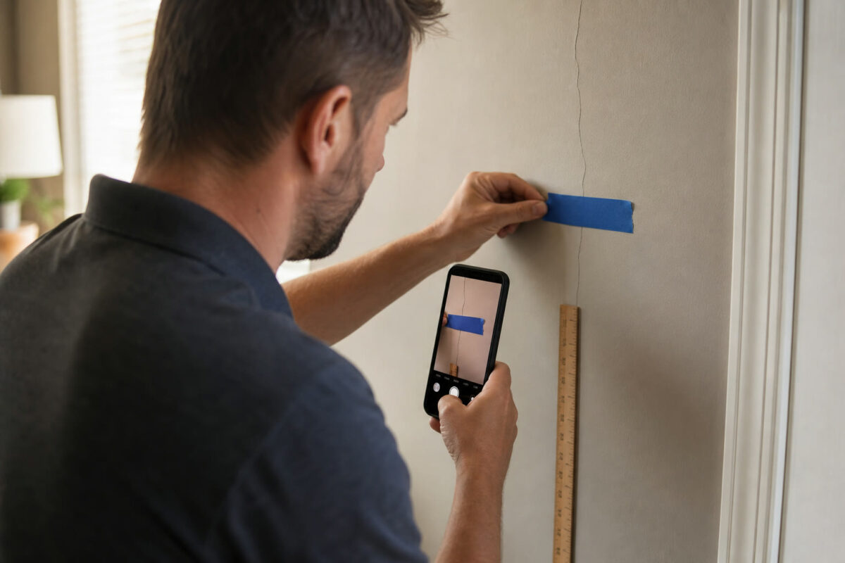 How to Monitor Wall Cracks in a Bentonville Home - Bentonville, Arkansas